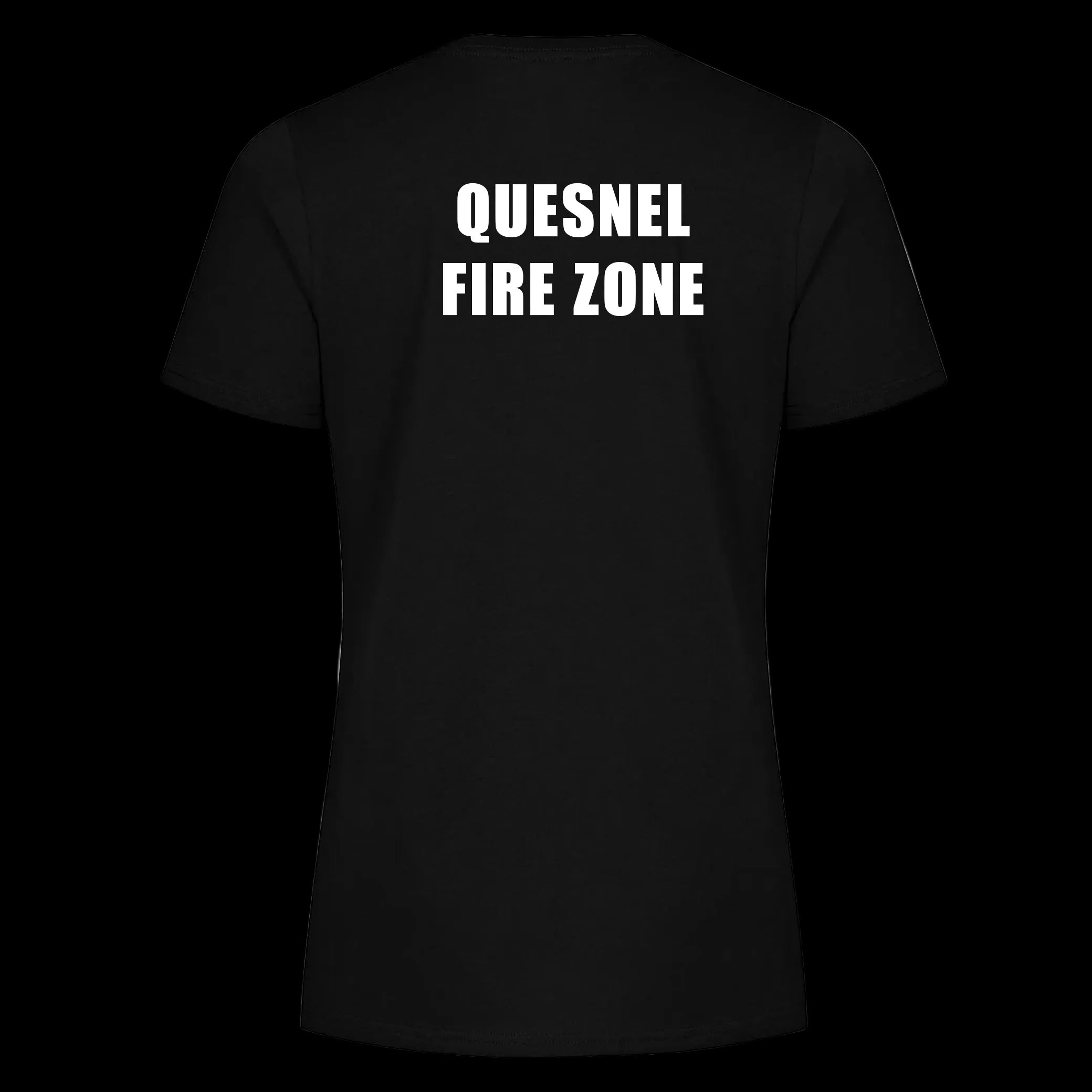 Quesnel Fire Zone Everyday Ring Spun Cotton Tee - Women's - Black/Light Grey