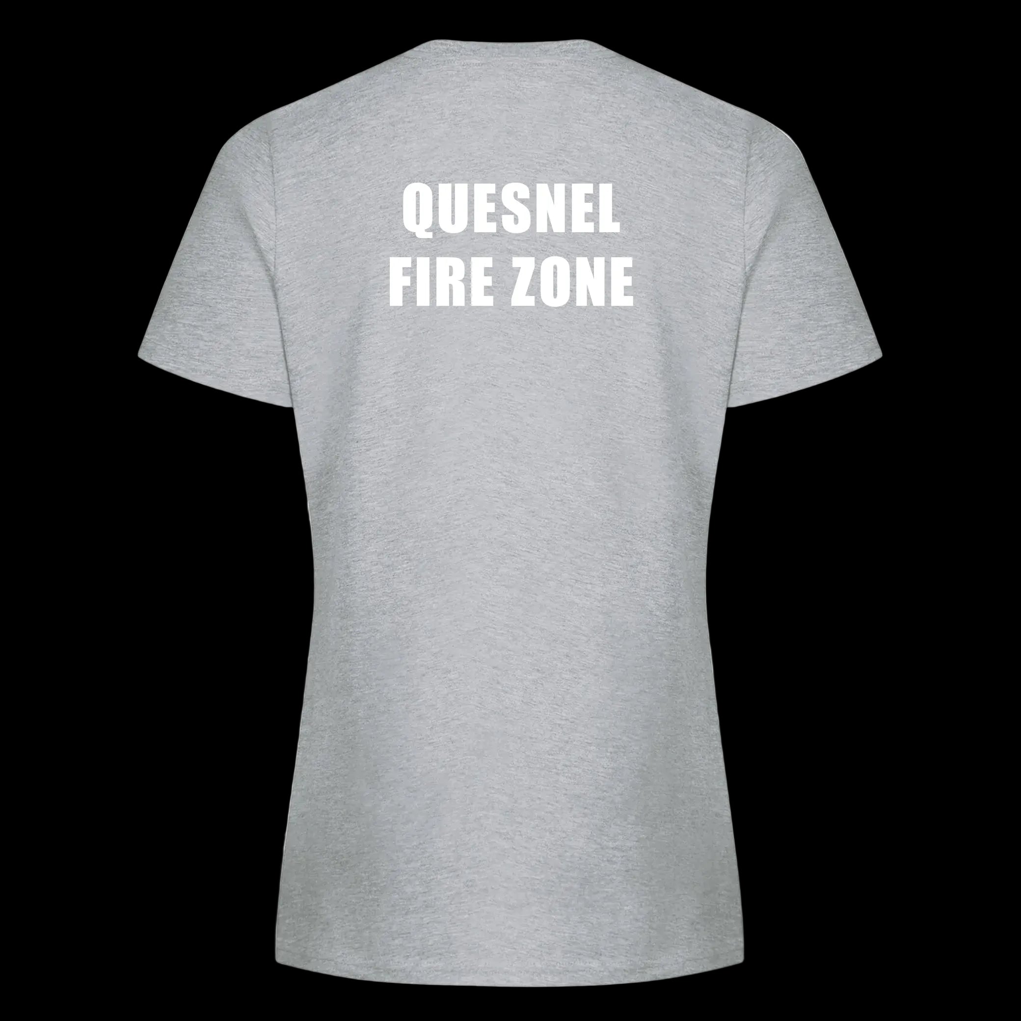 Quesnel Fire Zone Everyday Ring Spun Cotton Tee - Women's - Black/Light Grey
