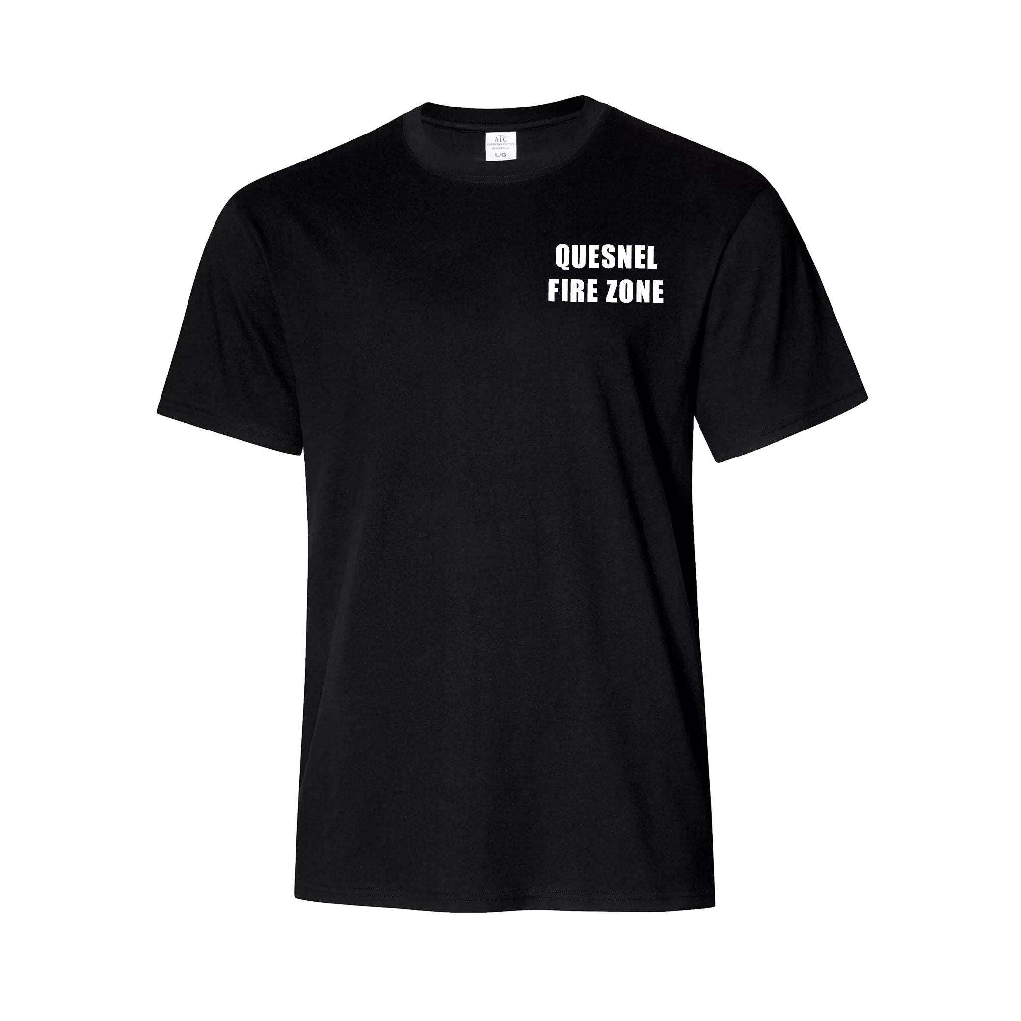 Quesnel Fire Zone Groundhog Everyday Ring Spun Cotton Tee - Men's - Black Front