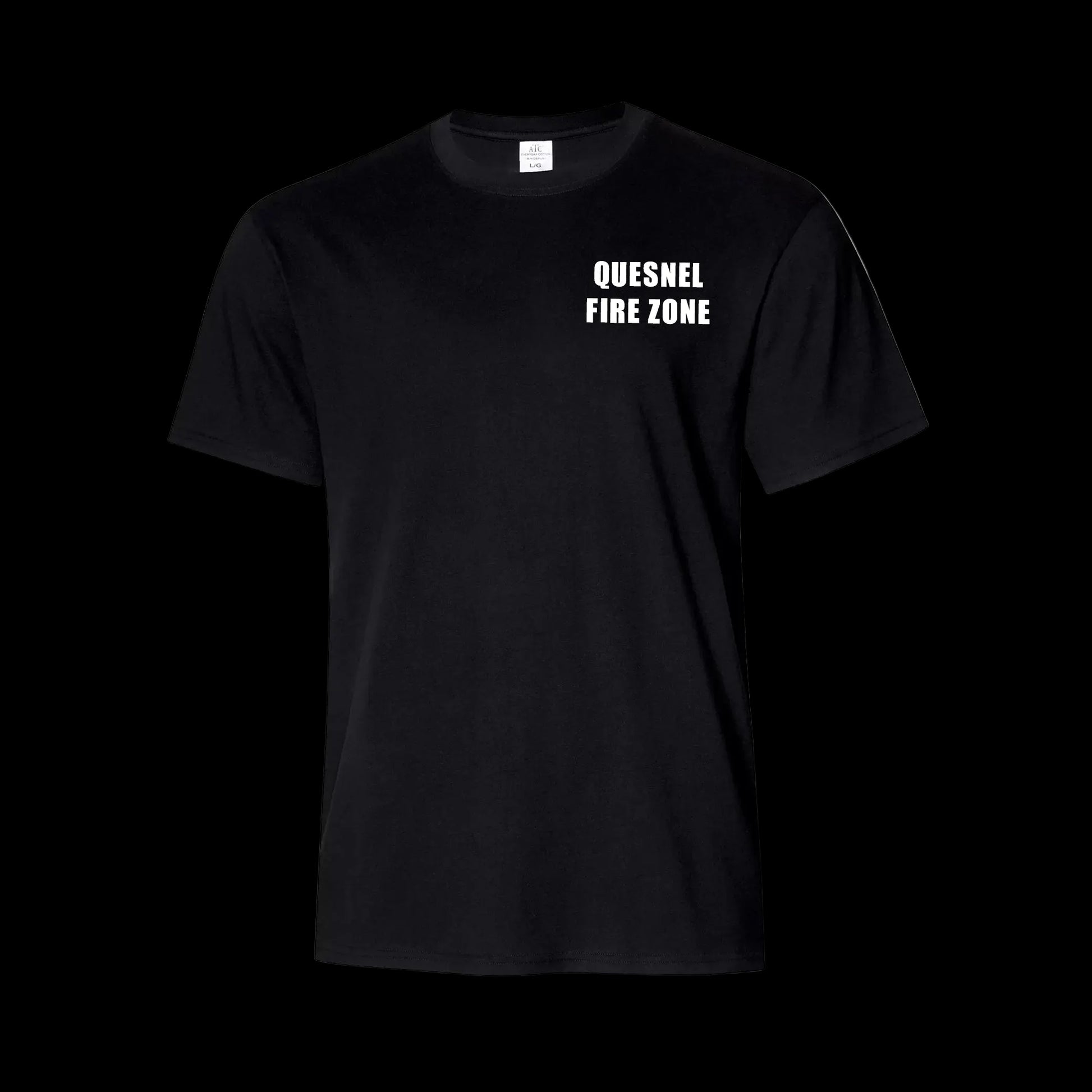 Quesnel Fire Zone Groundhog Everyday Ring Spun Cotton Tee - Men's - Black Front