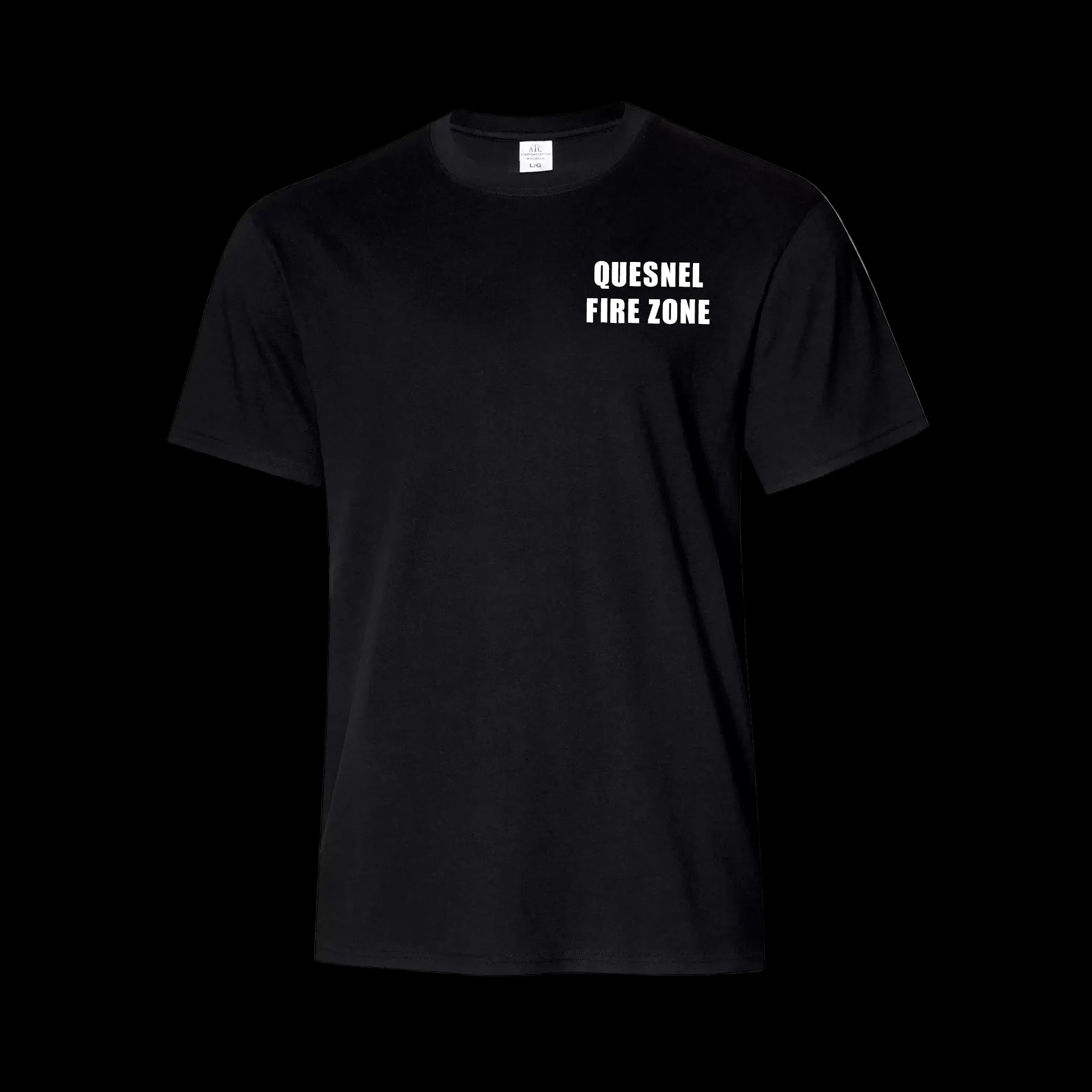 Quesnel Fire Zone Groundhog Everyday Ring Spun Cotton Tee - Men's - Black Front