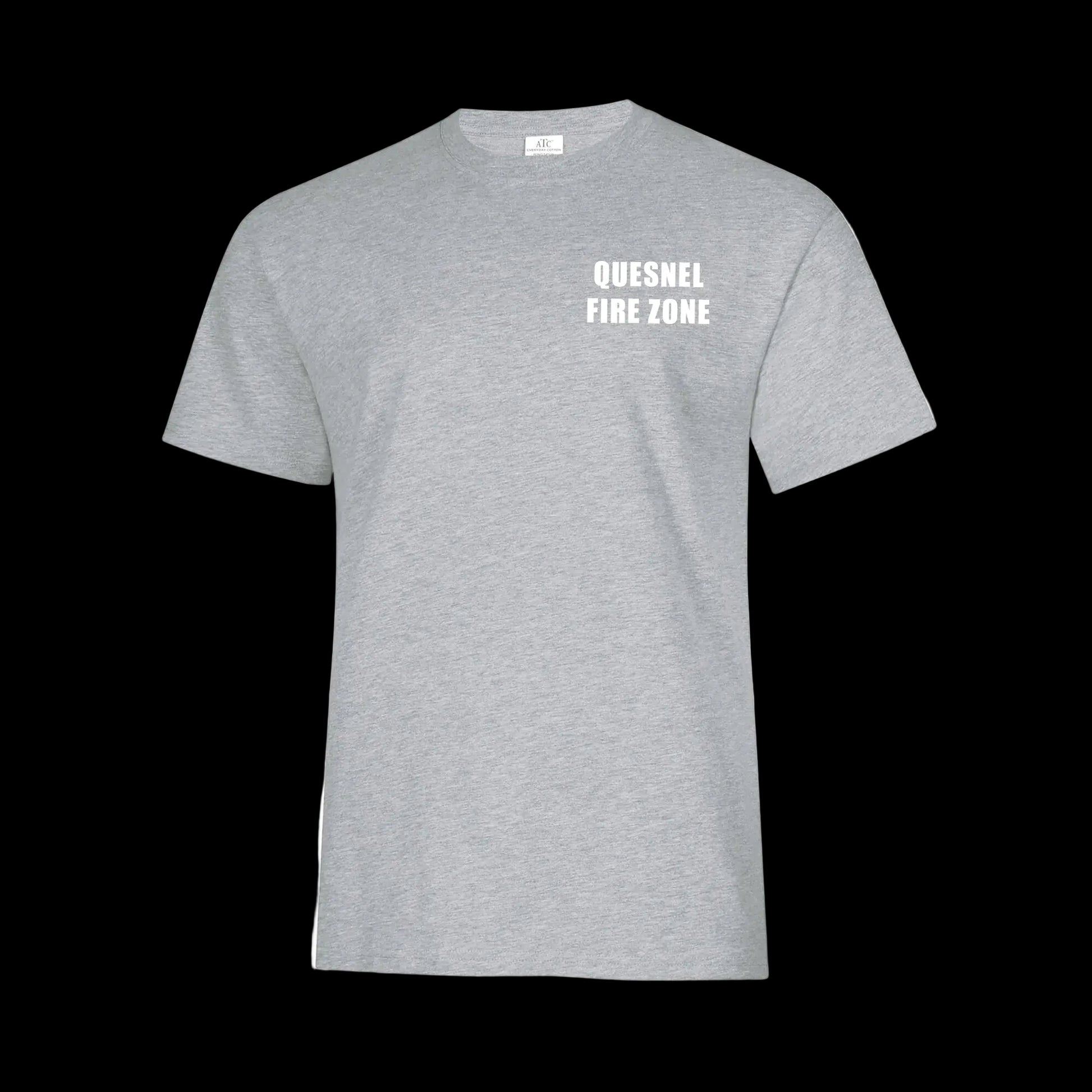 Quesnel Fire Zone Groundhog Everyday Ring Spun Cotton Tee - Men's - Athletic Grey front