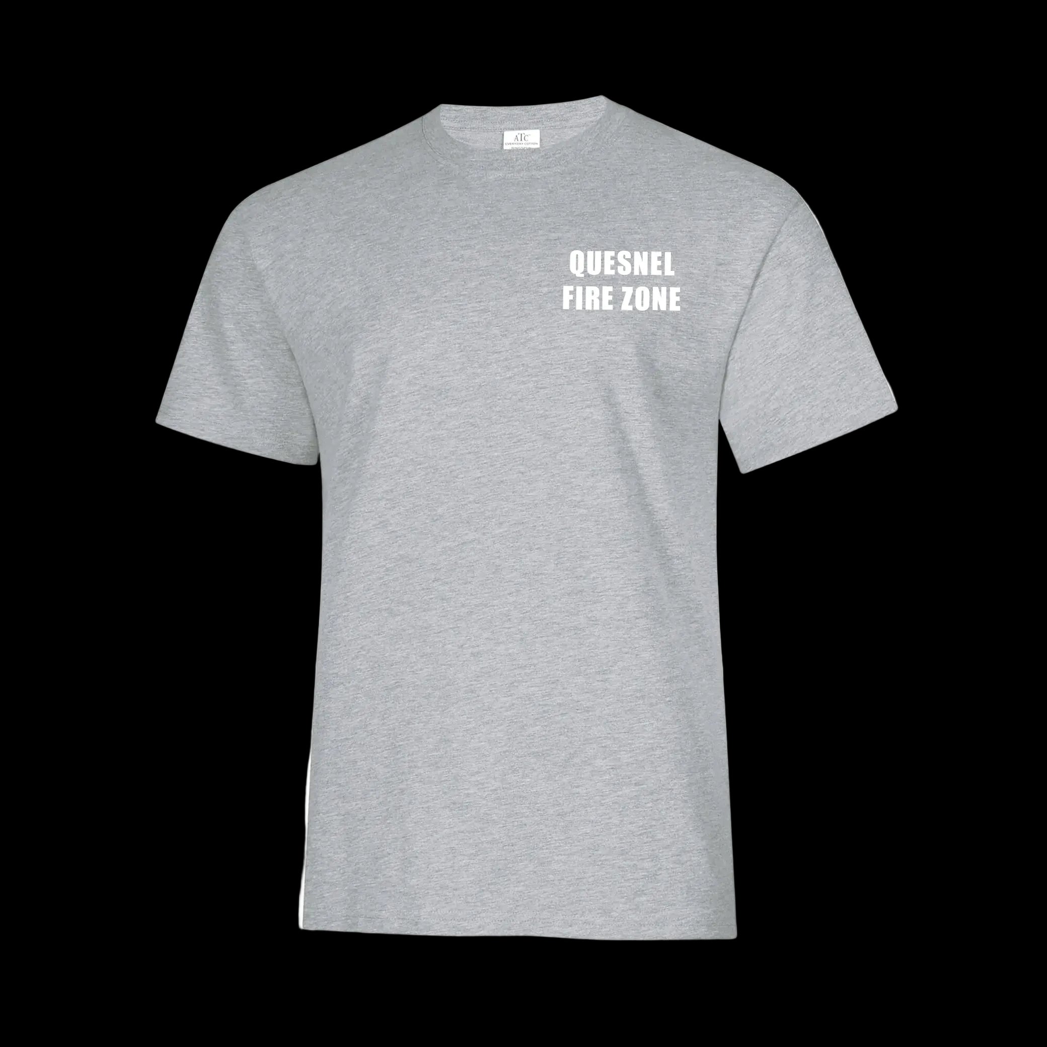 Quesnel Fire Zone Groundhog Everyday Ring Spun Cotton Tee - Men's - Athletic Grey front