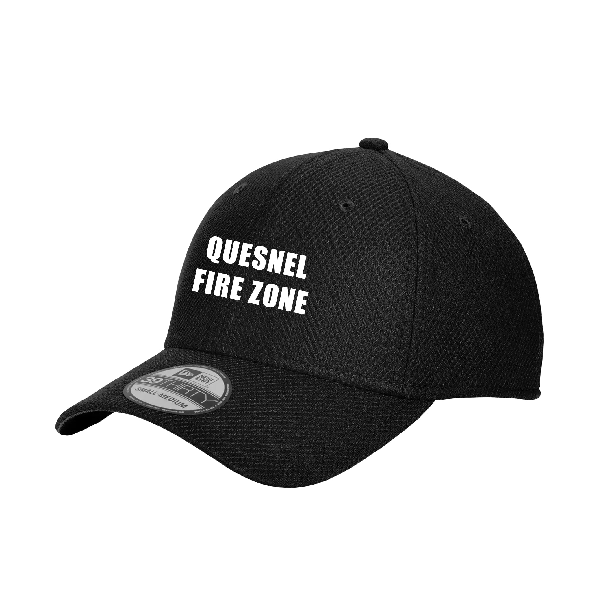 Quesnel Fire Zone New Era Diamond Era Stretch Cap - Adult Unisex - Grey/Black