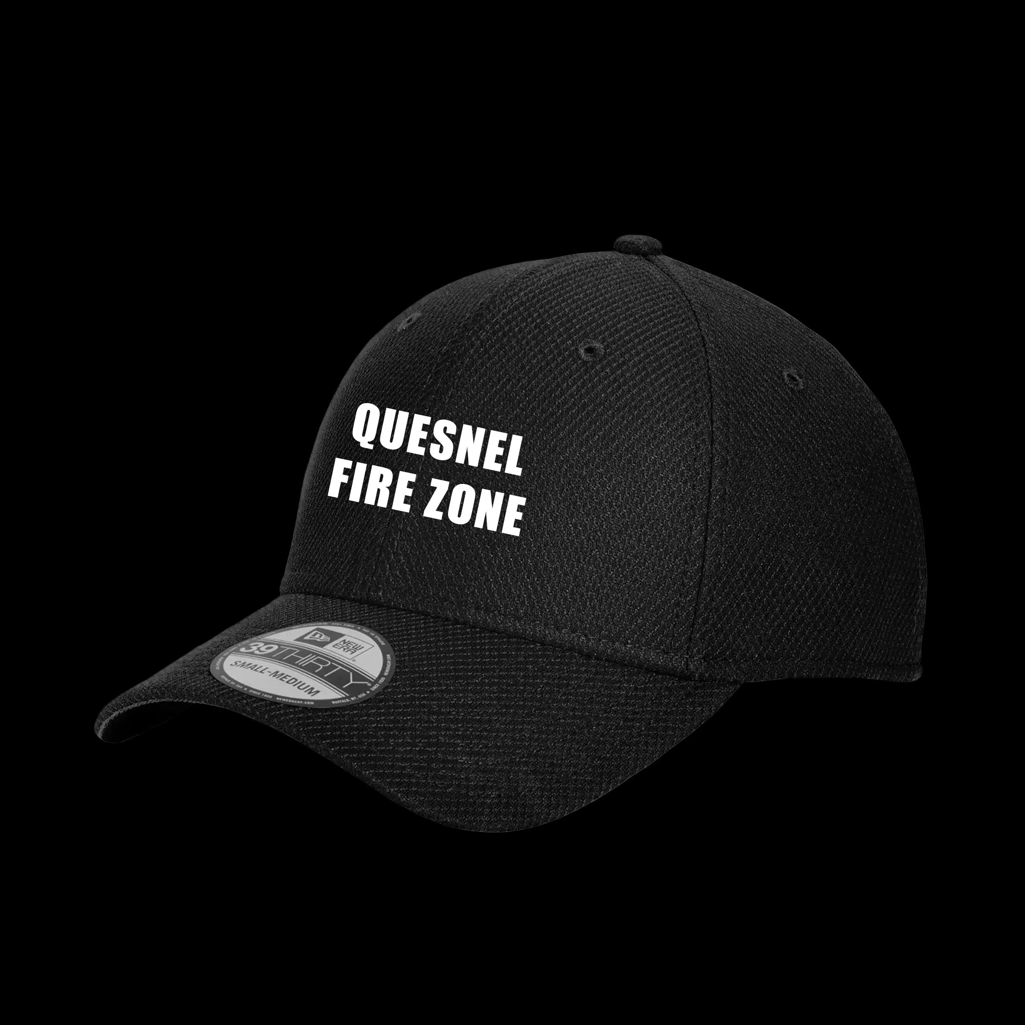 Quesnel Fire Zone New Era Diamond Era Stretch Cap - Adult Unisex - Grey/Black
