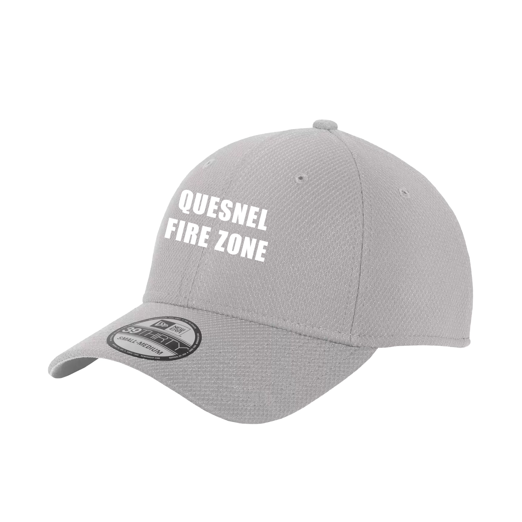 Quesnel Fire Zone New Era Diamond Era Stretch Cap - Adult Unisex - Grey/Black