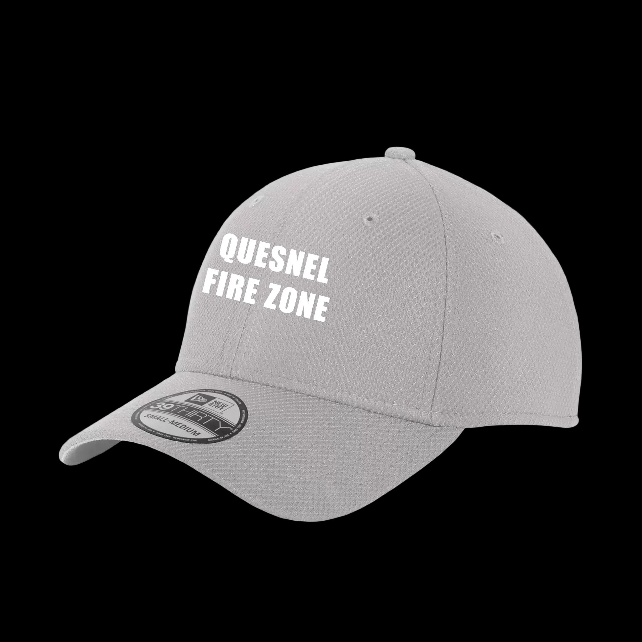 Quesnel Fire Zone New Era Diamond Era Stretch Cap - Adult Unisex - Grey/Black