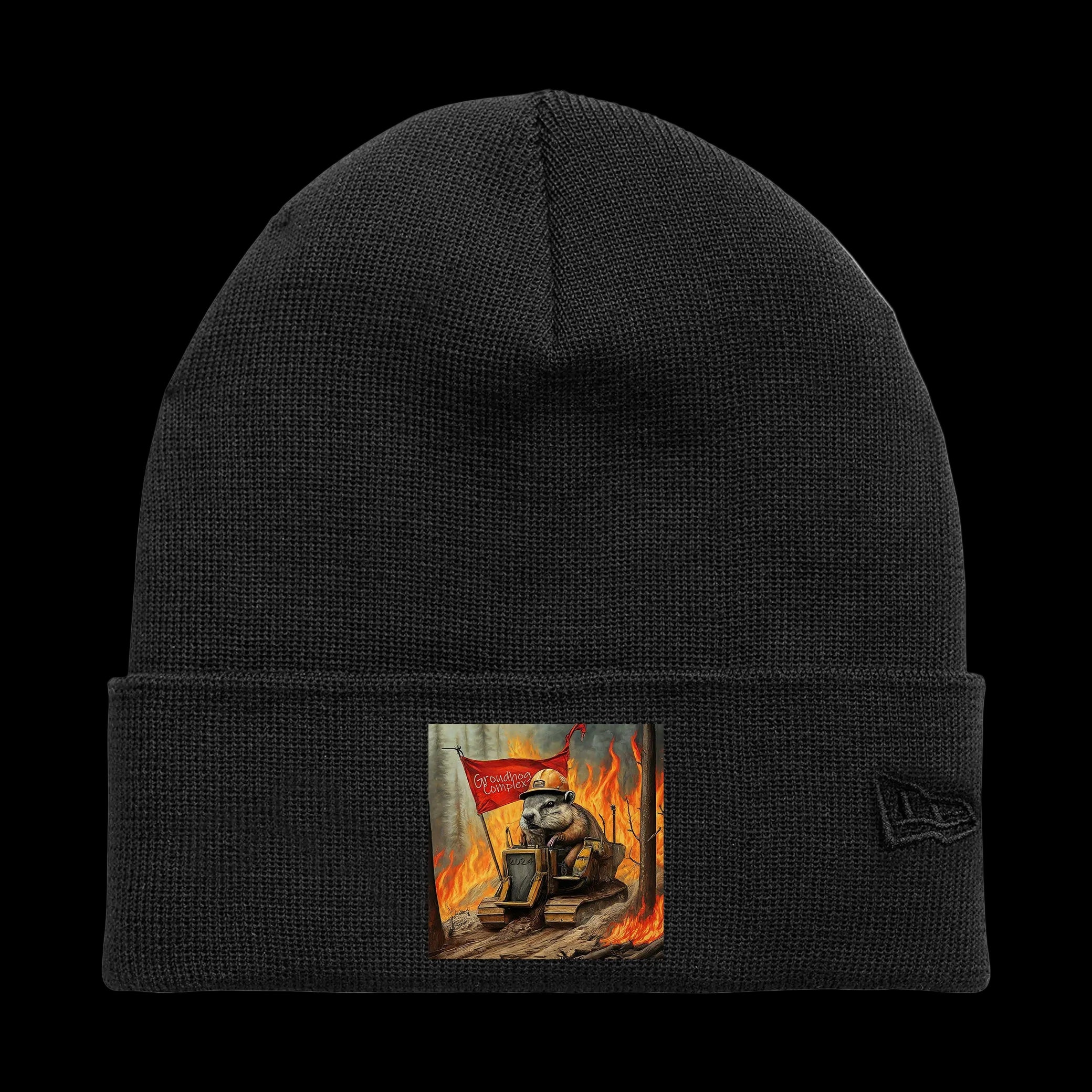 Quesnel Fire Zone New Era Recycled Cuff Beanie - Adult Unisex - Black