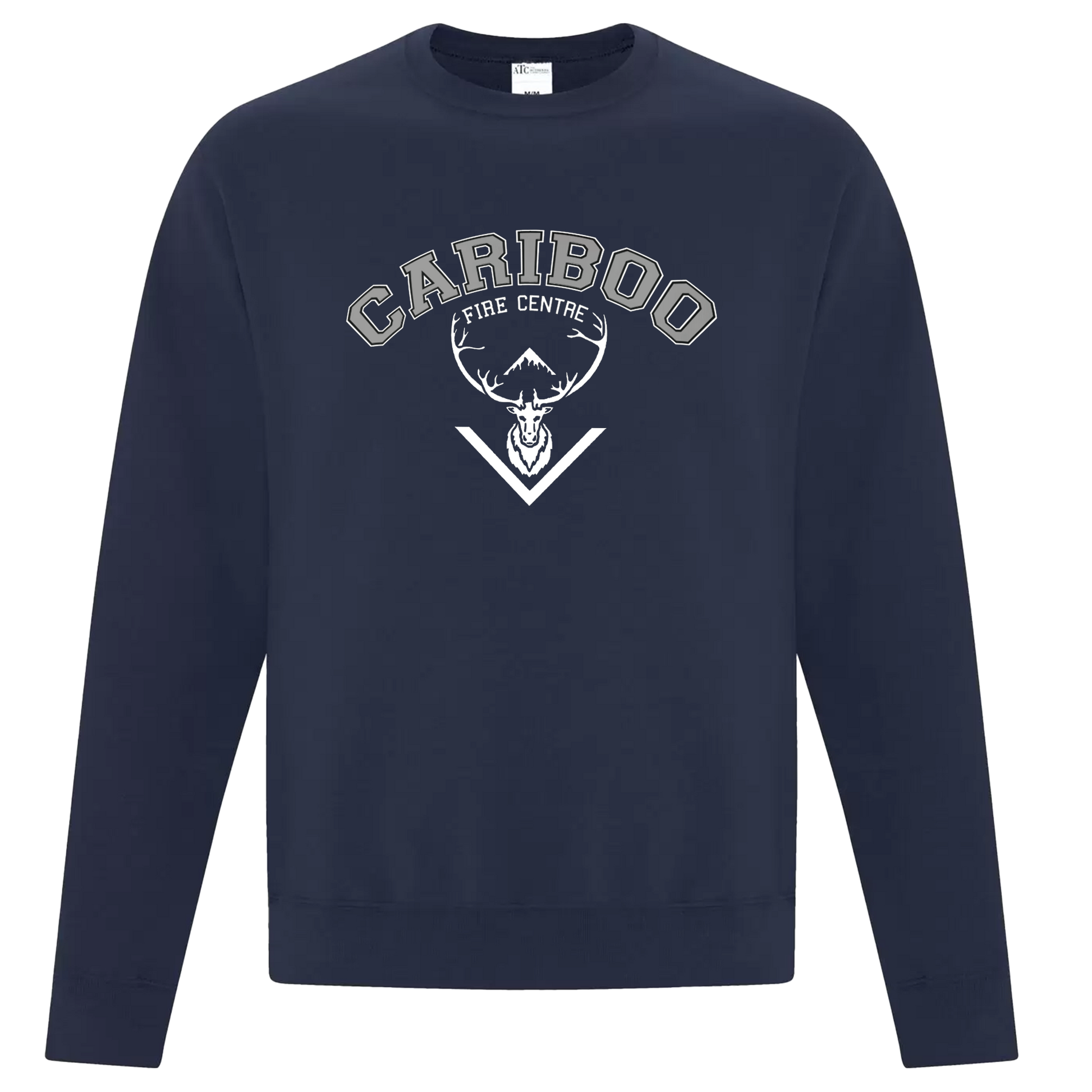 Cariboo Fire Centre Crewneck Sweater - Adult Unisex Sizing S-4XL - Navy