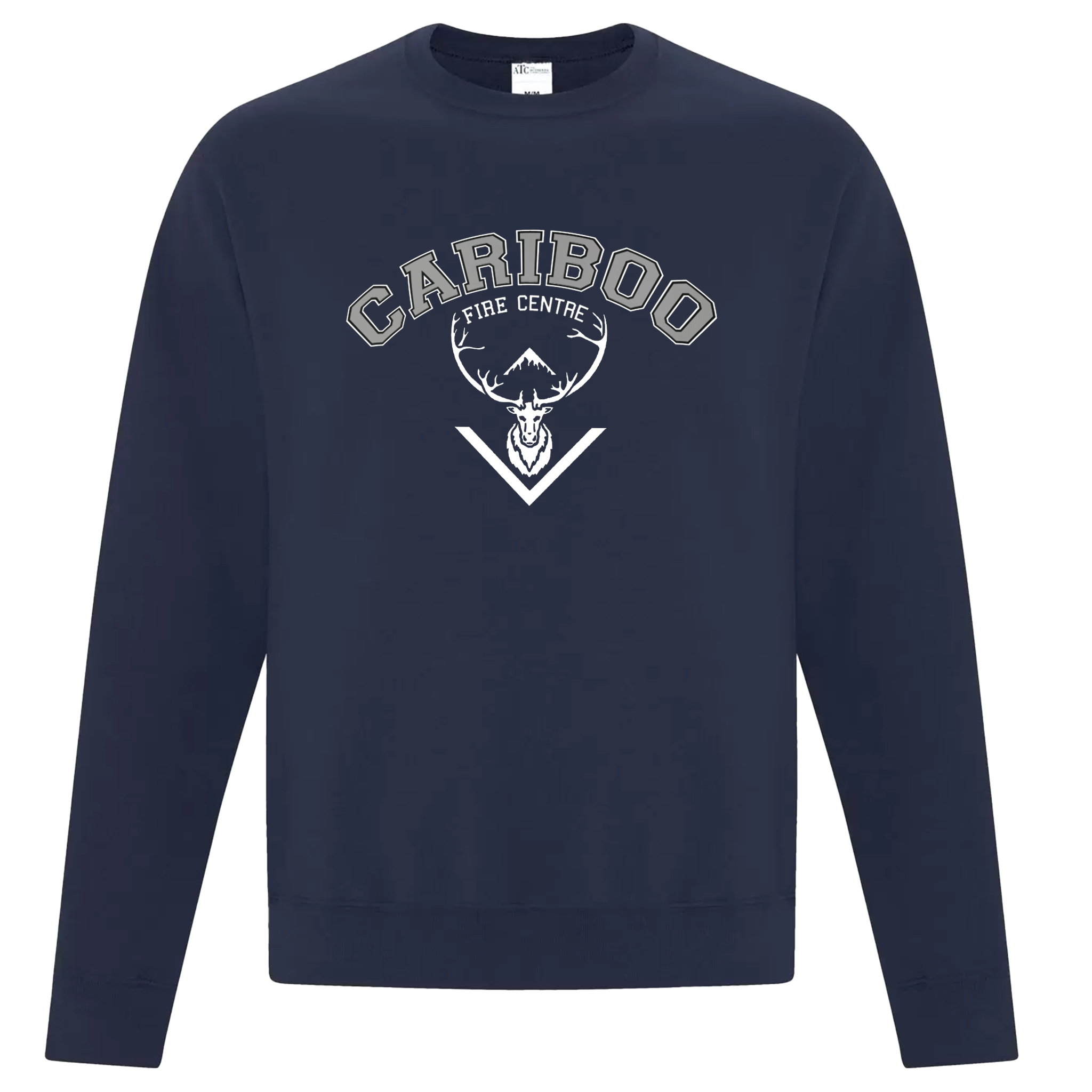 Cariboo Fire Centre Crewneck Sweater - Adult Unisex Sizing S-4XL - Navy