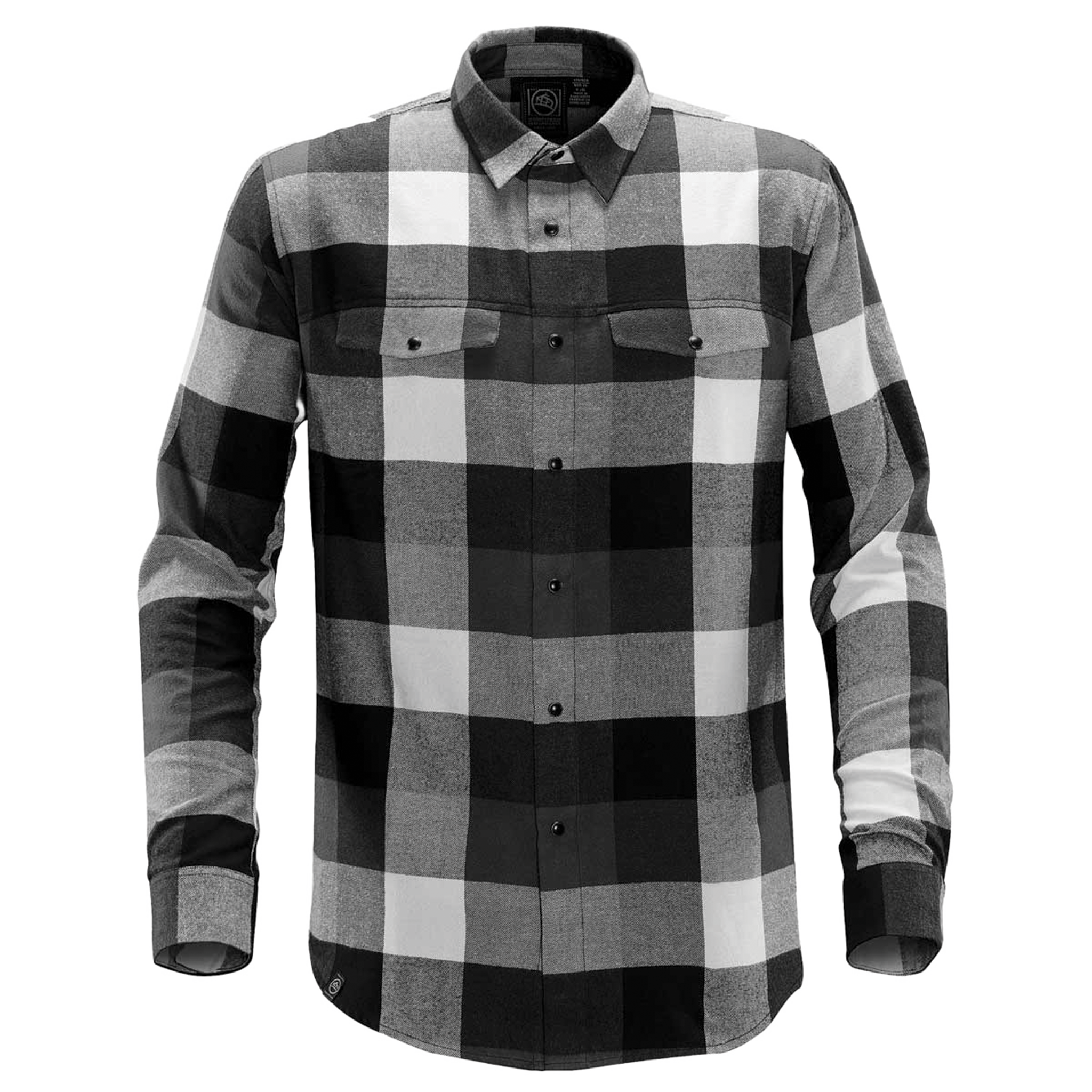 Stormtech Logan Snap front Long Sleeve Shirt - Men's Sizing XS-5XL - Black Plaid