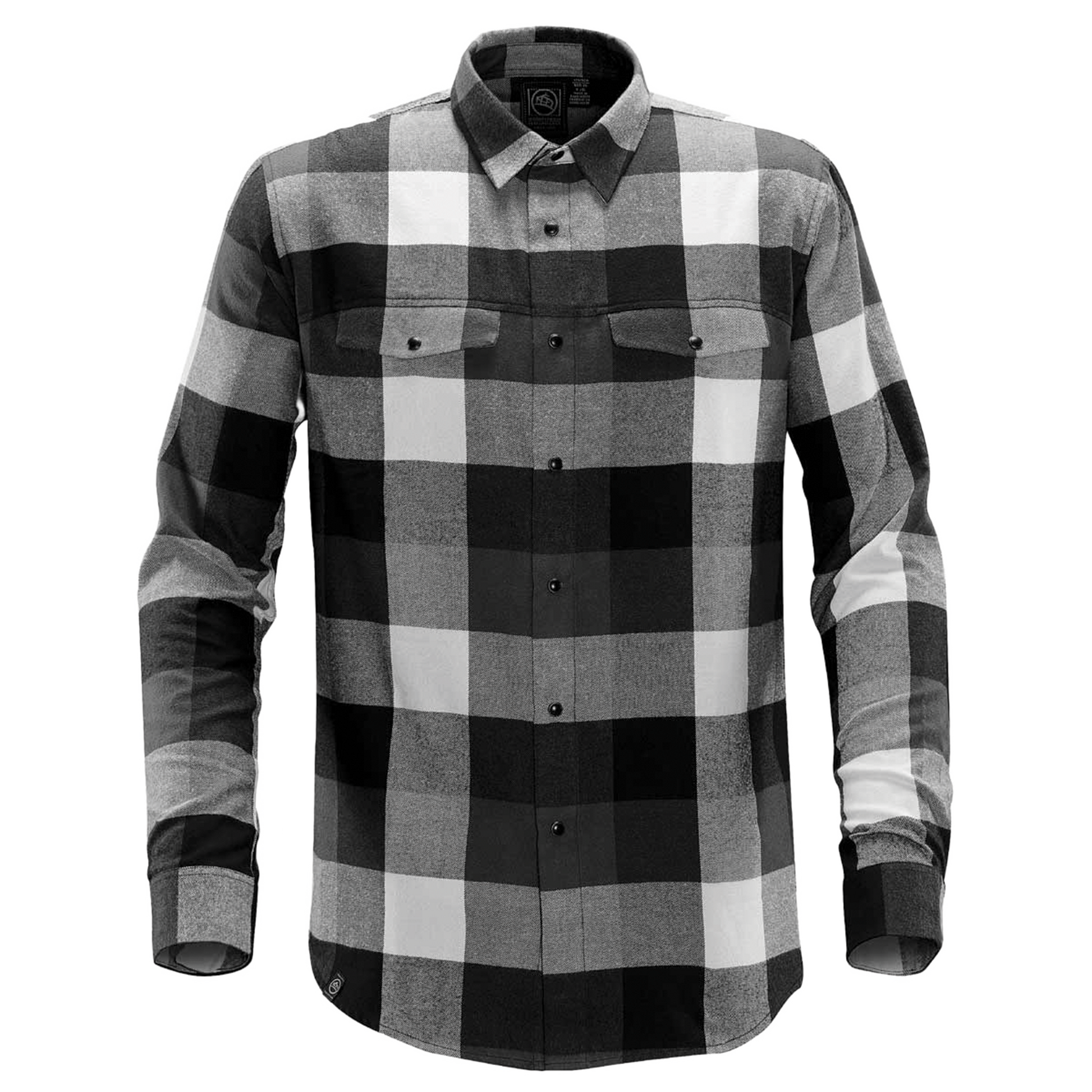 Stormtech Logan Snap front Long Sleeve Shirt - Men's Sizing XS-5XL - Black Plaid