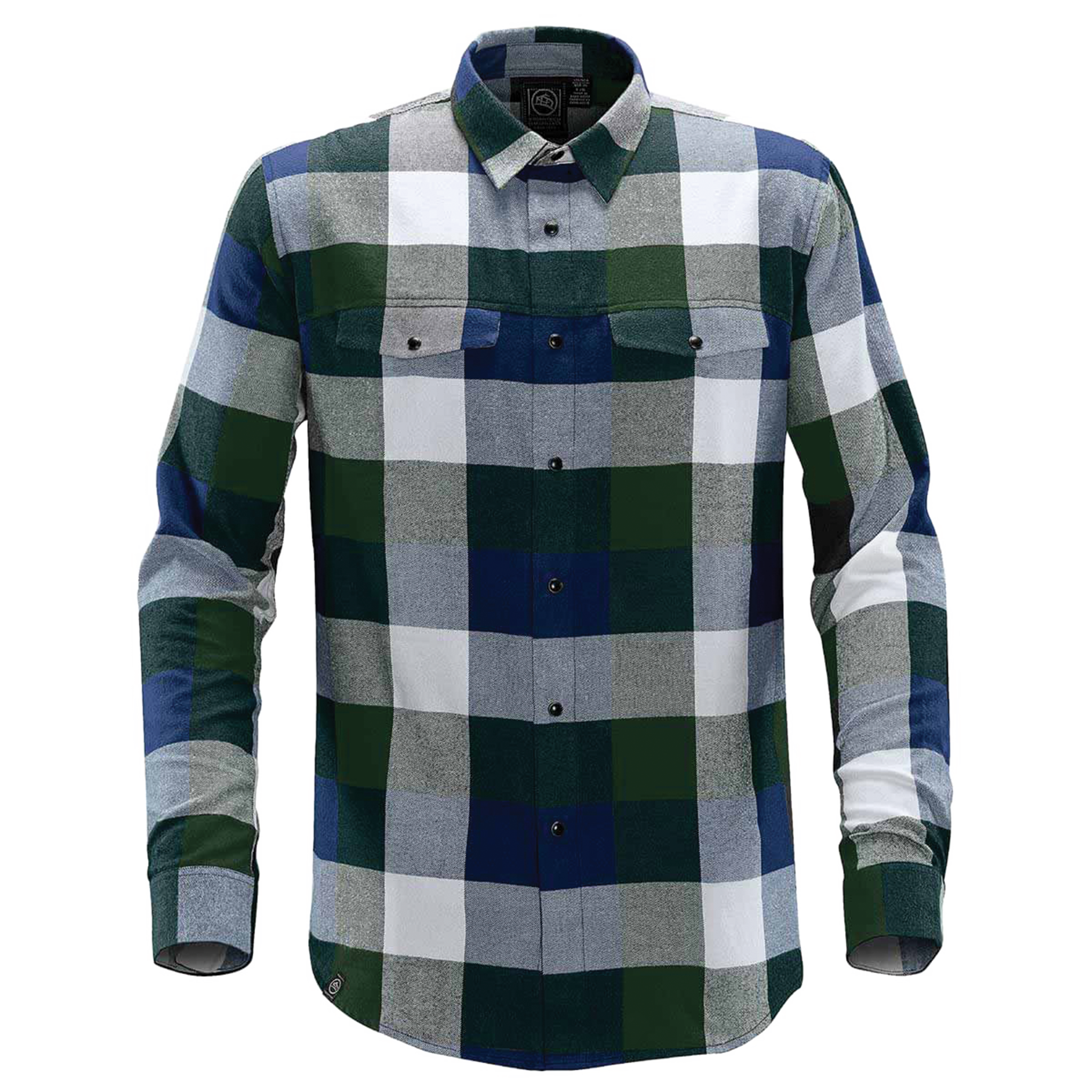 Stormtech Logan Snap front Long Sleeve Shirt - Men's Sizing XS-5XL - Green Plaid