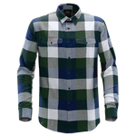 Stormtech Logan Snap front Long Sleeve Shirt - Men's Sizing XS-5XL - Green Plaid