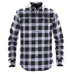 Stormtech Logan Snap front Long Sleeve Shirt - Men's Sizing XS-5XL - Grey Plaid