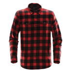 Stormtech Logan Snap front Long Sleeve Shirt - Men's Sizing XS-5XL - Red Plaid