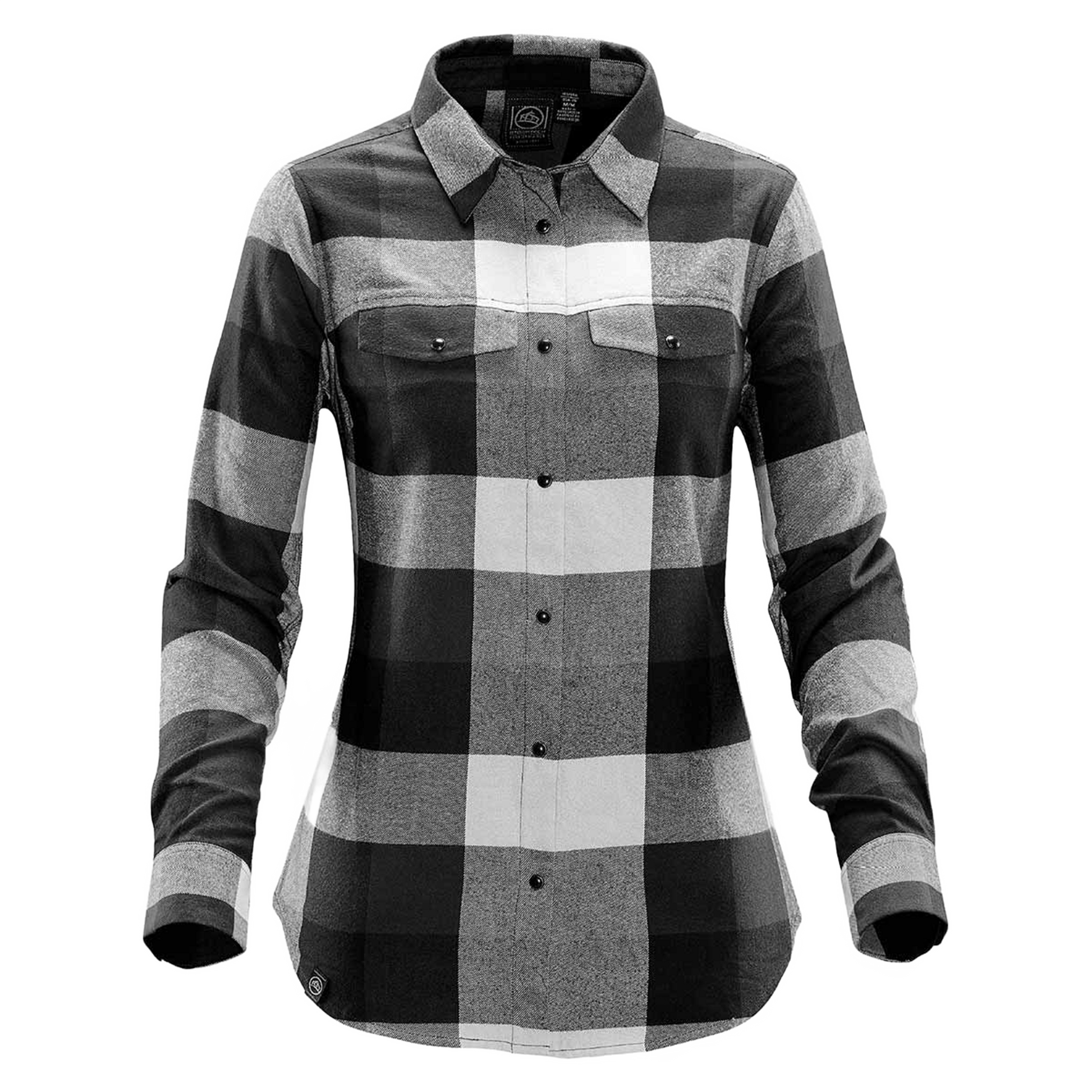 Stormtech Logan Snap front Long Sleeve Shirt - Women's Sizing XS-3XL - Black Plaid