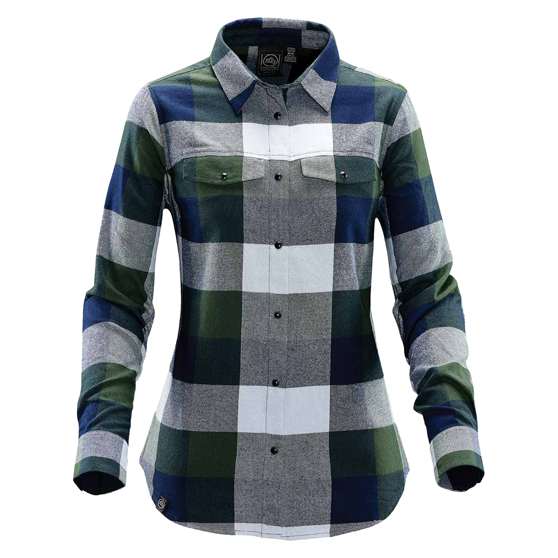 Stormtech Logan Snap front Long Sleeve Shirt - Women's Sizing XS-3XL - Green Plaid