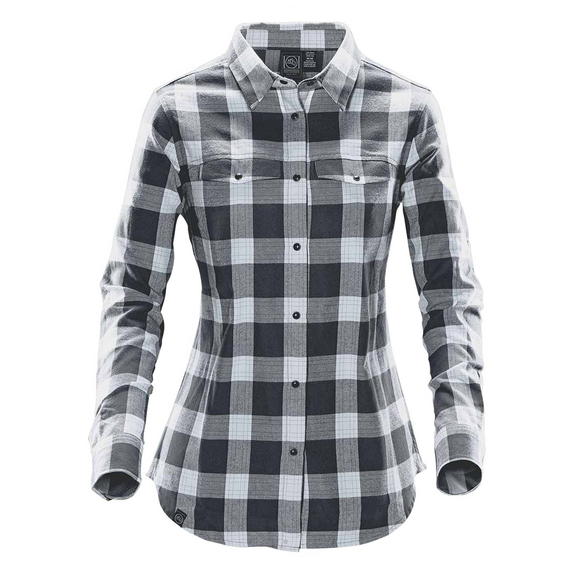 Stormtech Logan Snap front Long Sleeve Shirt - Women's Sizing XS-3XL - Grey Plaid