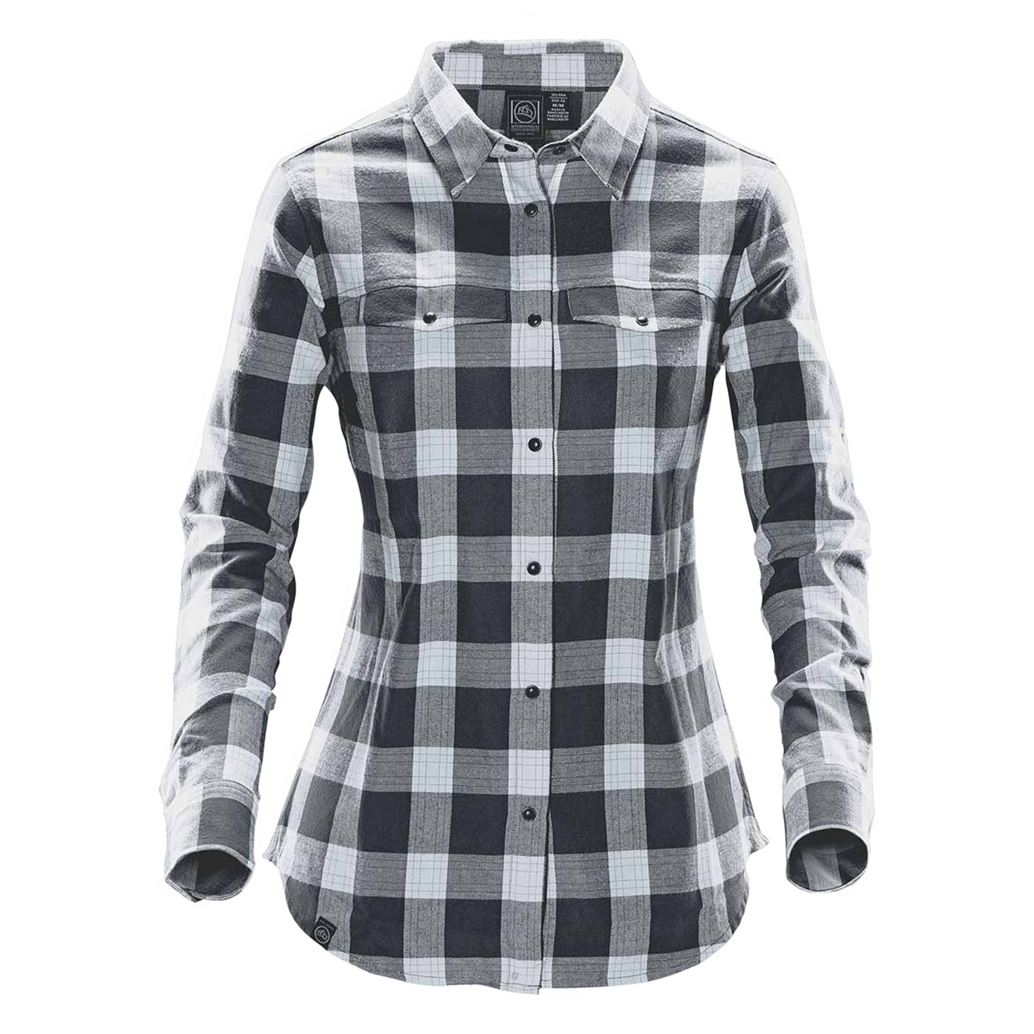 Stormtech Logan Snap front Long Sleeve Shirt - Women's Sizing XS-3XL - Grey Plaid