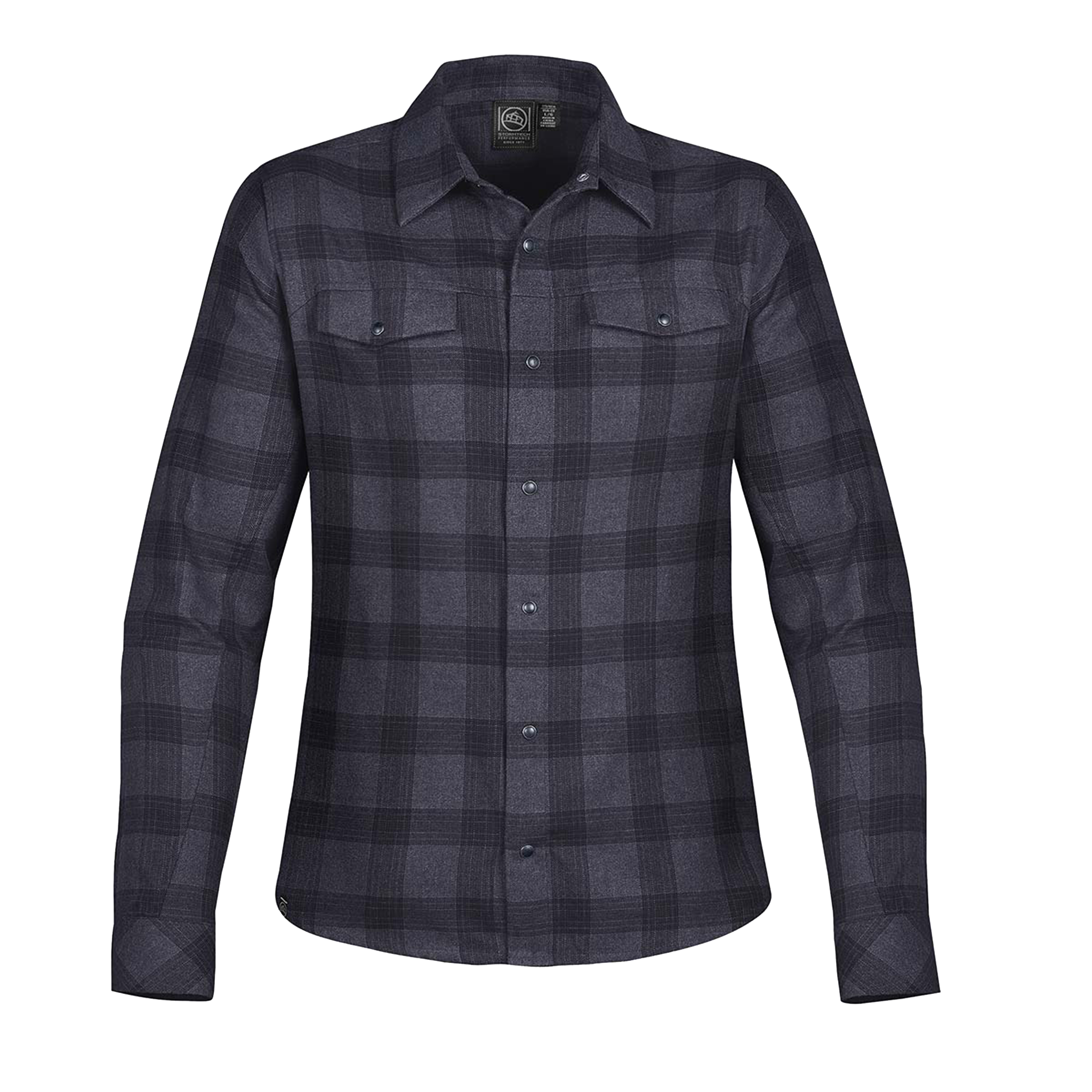 Stormtech Logan Snap front Long Sleeve Shirt - Women's Sizing XS-3XL - Navy Plaid