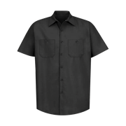 Red Kap Industrial Work Shirt - Men's Sizing S-4XL - Black