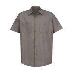 Red Kap Industrial Work Shirt - Men's Sizing S-4XL - Grey