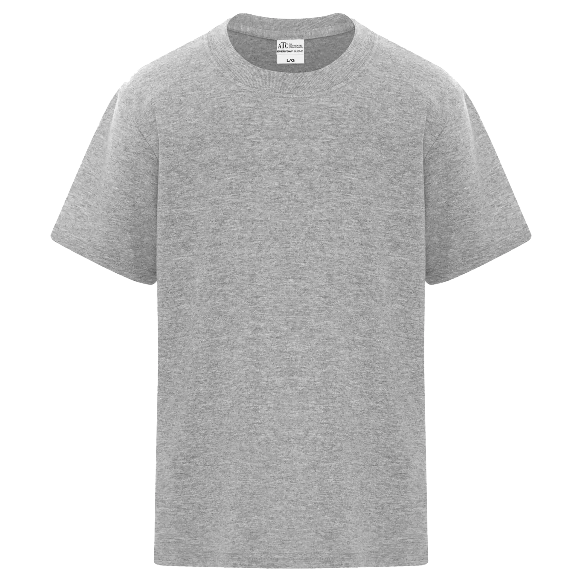 ATC Everyday Blend Side Seam Youth T-Shirt - Unisex Youth Sizing XS-XL - Athletic Grey