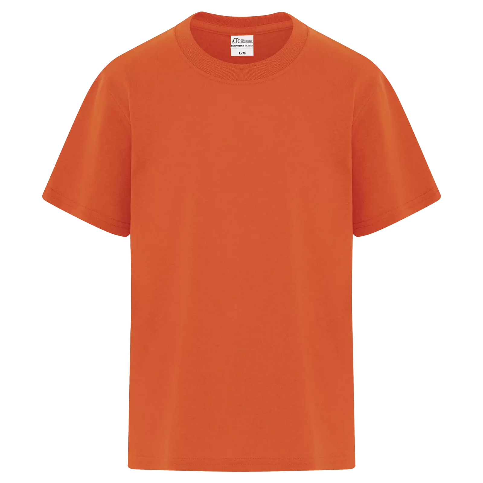 ATC Everyday Blend Side Seam Youth T-Shirt - Unisex Youth Sizing XS-XL - Orange