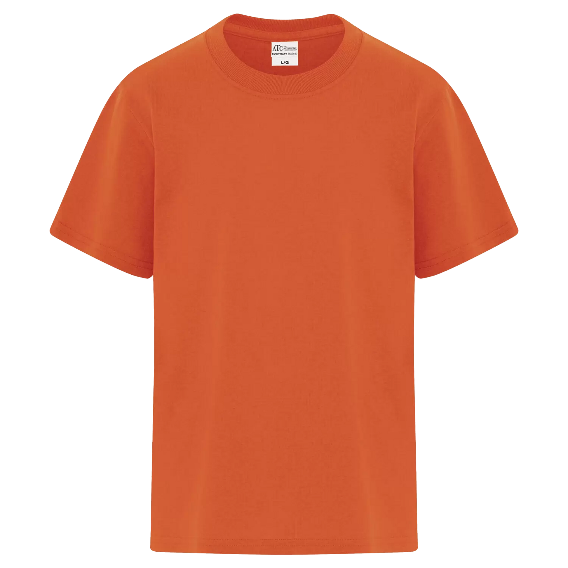 ATC Everyday Blend Side Seam Youth T-Shirt - Unisex Youth Sizing XS-XL - Orange