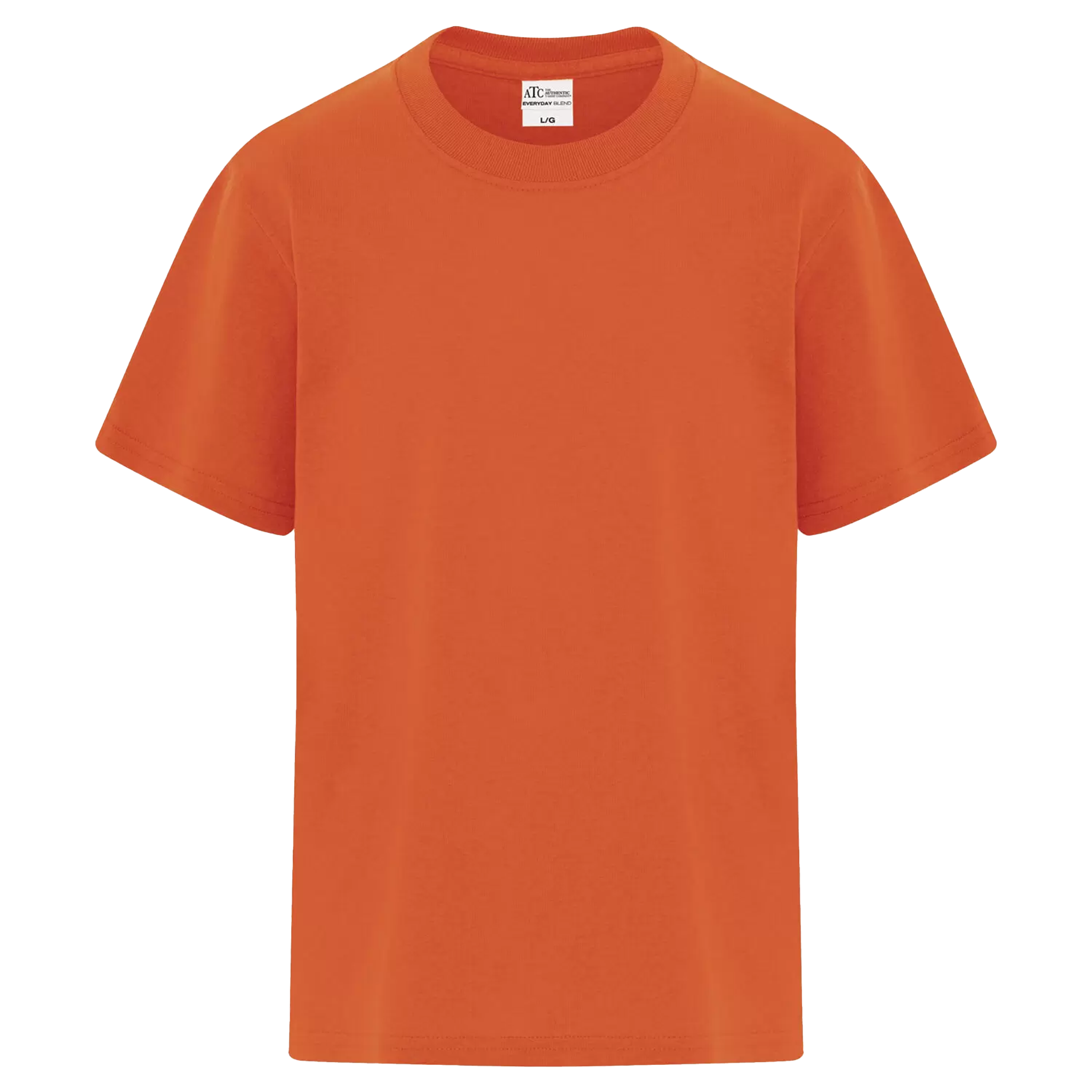 ATC Everyday Blend Side Seam Youth T-Shirt - Unisex Youth Sizing XS-XL - Orange