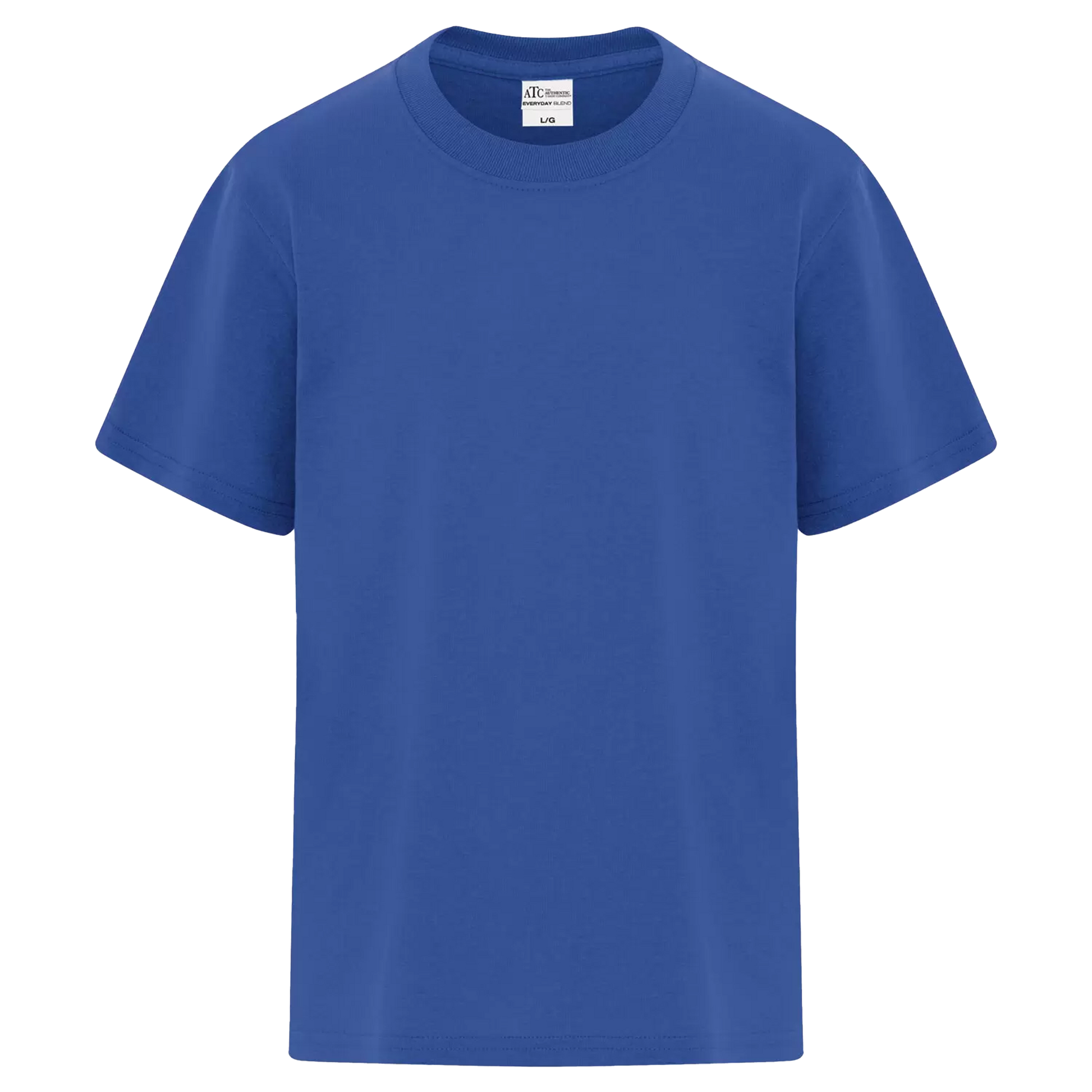 ATC Everyday Blend Side Seam Youth T-Shirt - Unisex Youth Sizing XS-XL - Royal