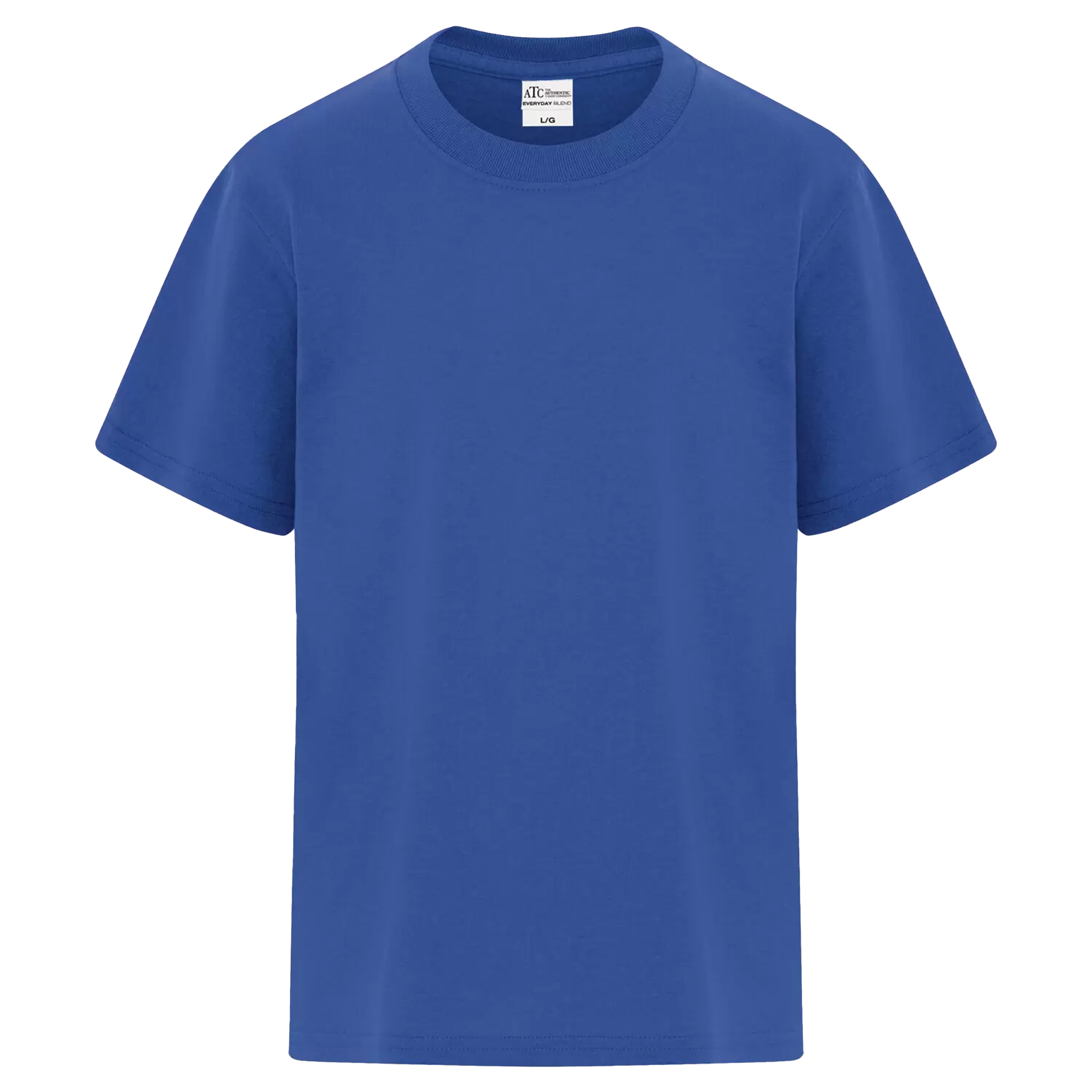 ATC Everyday Blend Side Seam Youth T-Shirt - Unisex Youth Sizing XS-XL - Royal