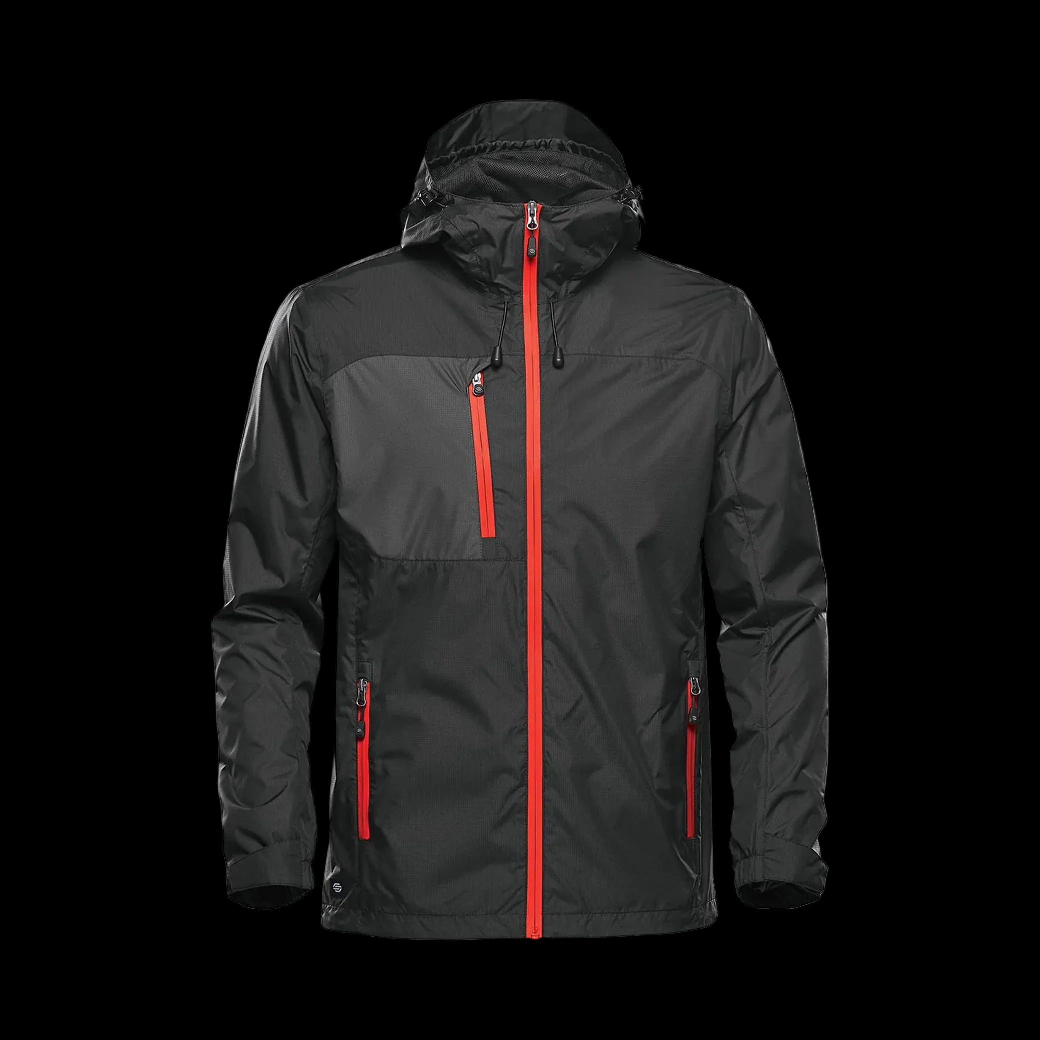 Men's Olympia Shell - Rain Jacket Black/Bright Red