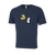 Stripped Banana Novelty T-Shirt - Adult Unisex Sizing XS-4XL - Navy