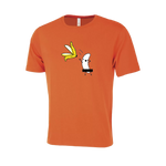 Stripped Banana Novelty T-Shirt - Adult Unisex Sizing XS-4XL - Orange