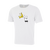 Stripped Banana Novelty T-Shirt - Adult Unisex Sizing XS-4XL - White