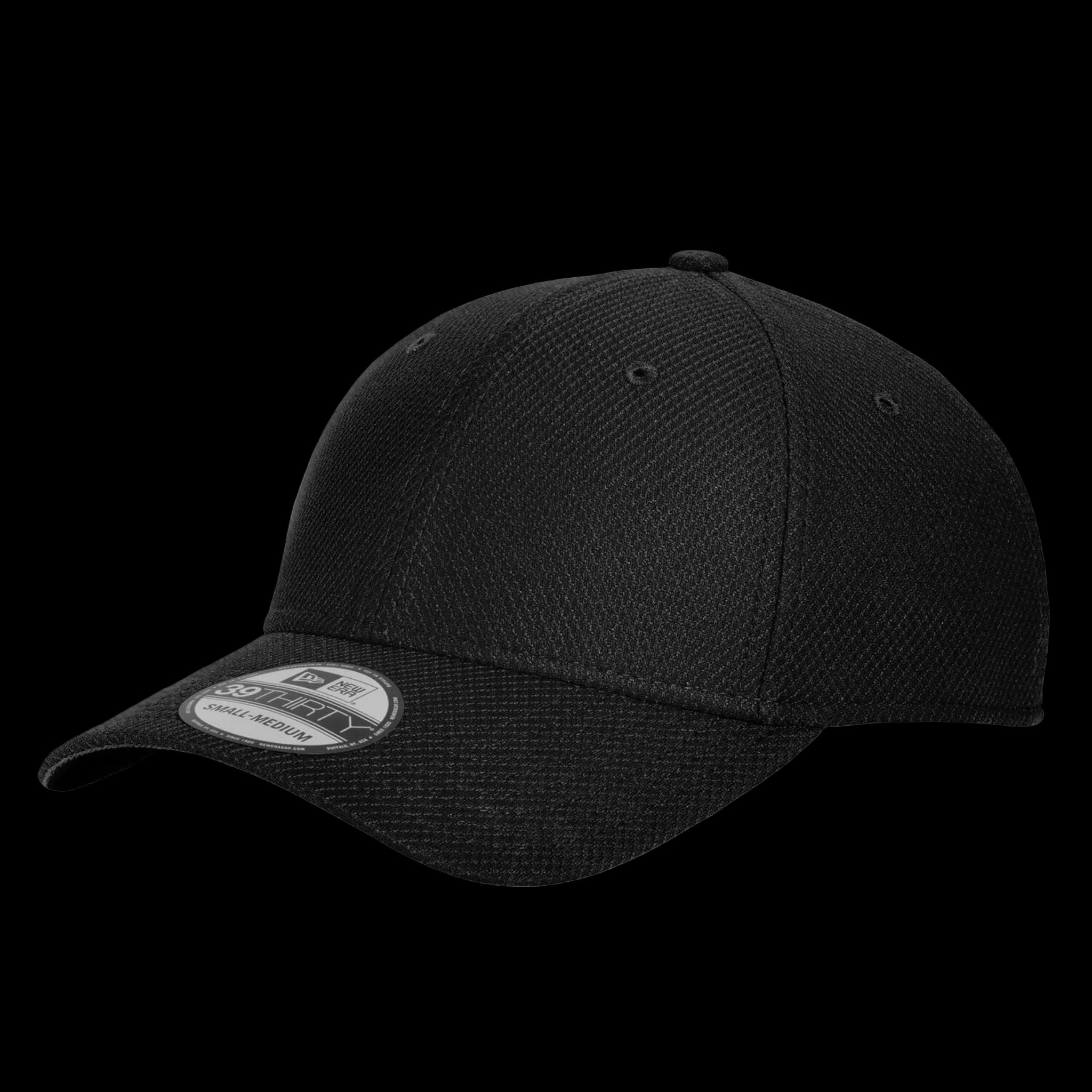 New ERA Diamond Stretch Cap - Adult Unisex Sixing S-M / M-L / L-XL - Black