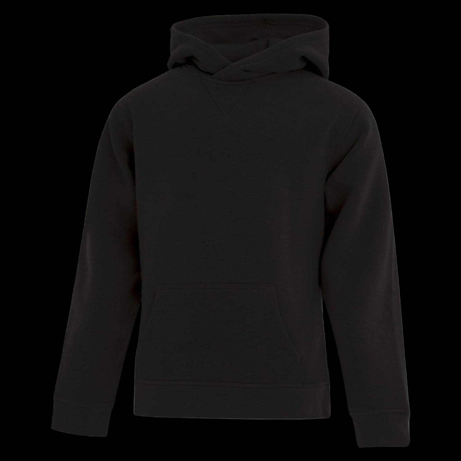 ATC Everyday Fleece Youth Hoodie - Unisex Sizing XS-XL - Black
